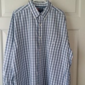 Chaps plaid button down shirt